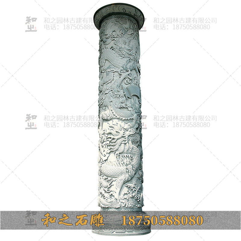 寺廟石雕龍柱供應(yīng)