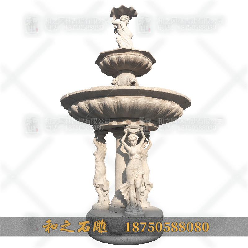 福建石雕水缽