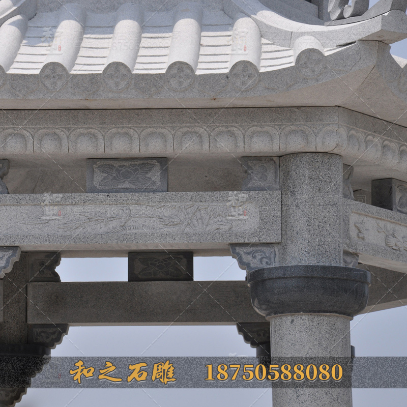 石雕涼亭