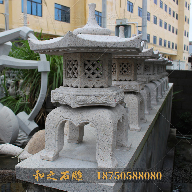 石雕石燈