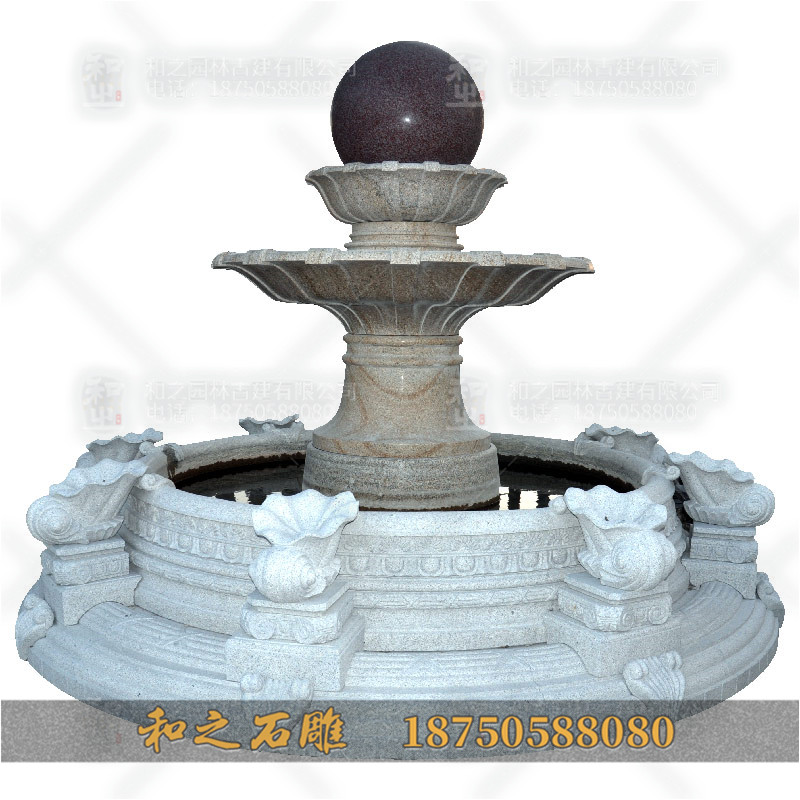 校園石雕噴泉