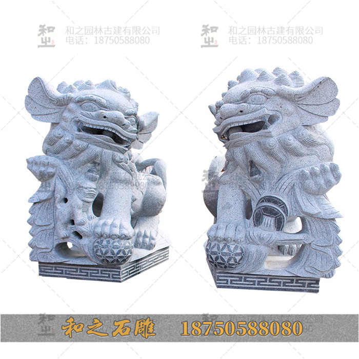中堂石雕獅子