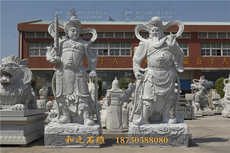 關(guān)公韋陀石雕菩薩
