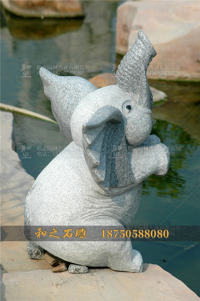 公園石雕小象