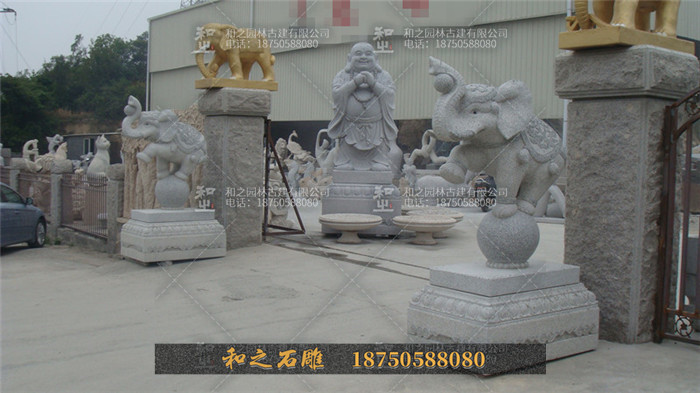 門(mén)口石雕小象