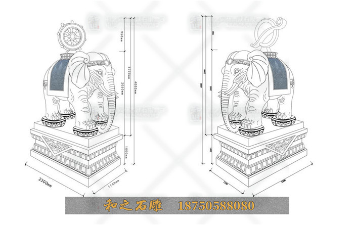 石雕大象設(shè)計(jì)圖