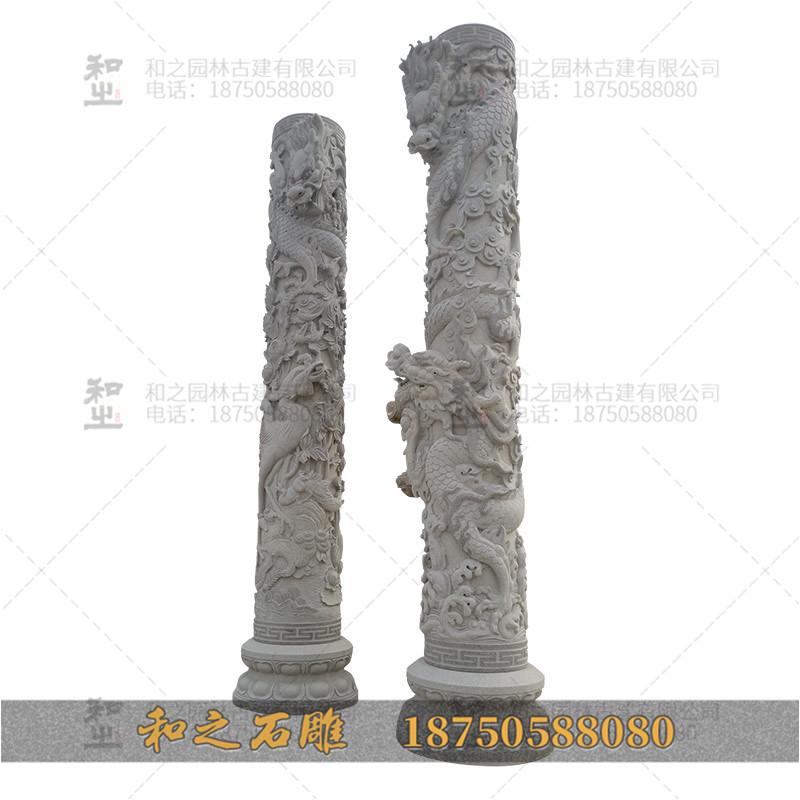 5米石雕龍柱價(jià)格