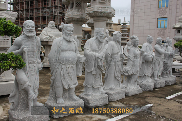 單個(gè)八仙石雕