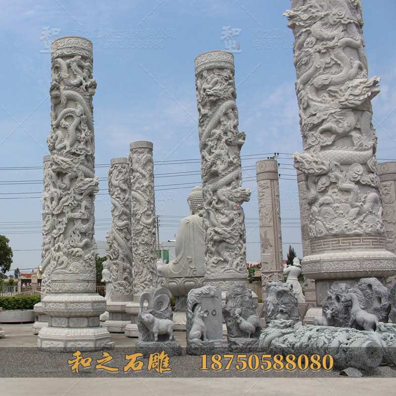 5米石雕龍柱價(jià)格