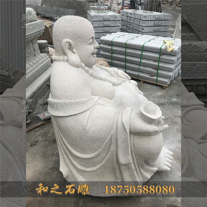 石雕彌勒佛招財(cái)