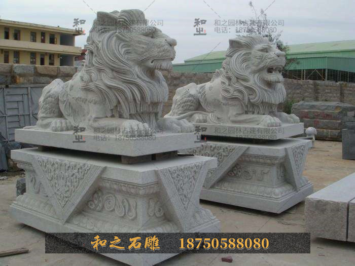 石雕北京獅子