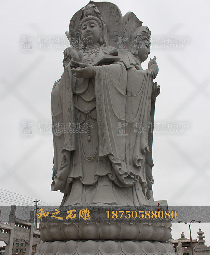 石雕四面觀音像