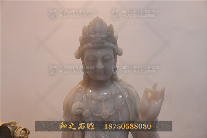 緬甸玉大勢(shì)至菩薩像
