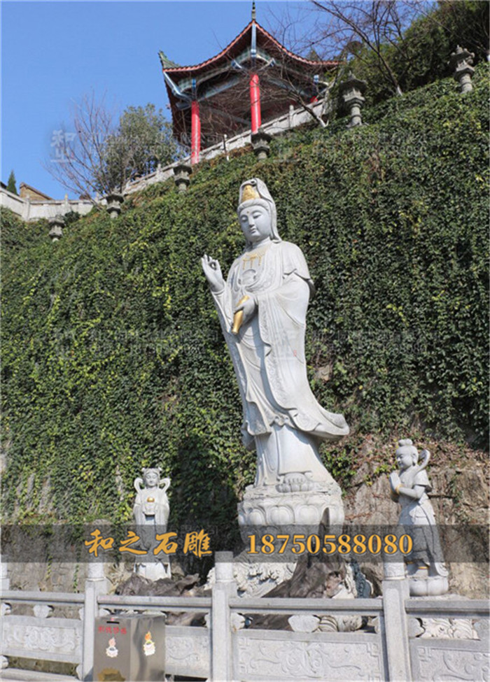 滴水觀音石雕像