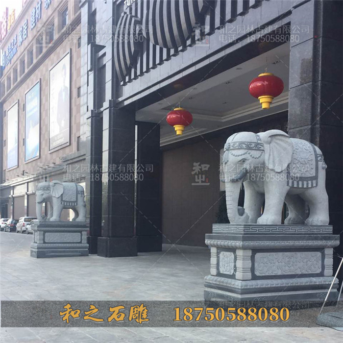 門口石雕大象 門口石雕大象