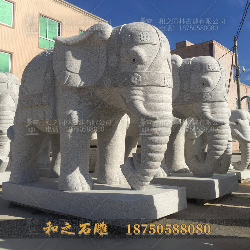 石雕大象圖片