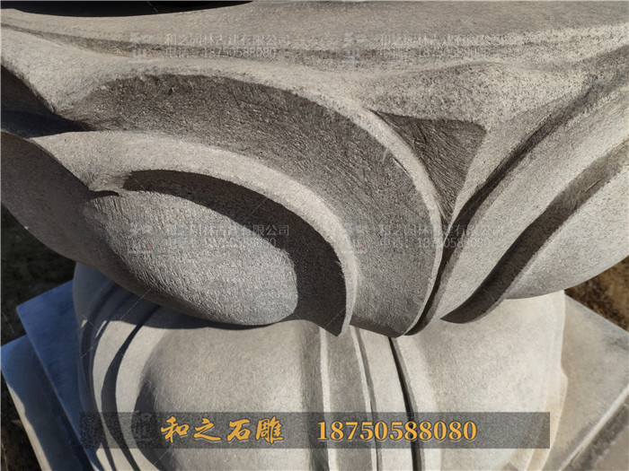 石雕蓮花臺(tái)雕刻