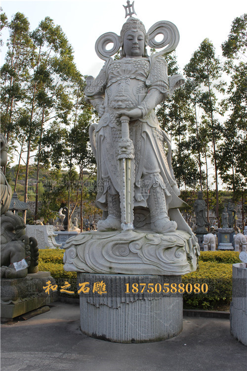 石雕韋陀降魔杵杵地