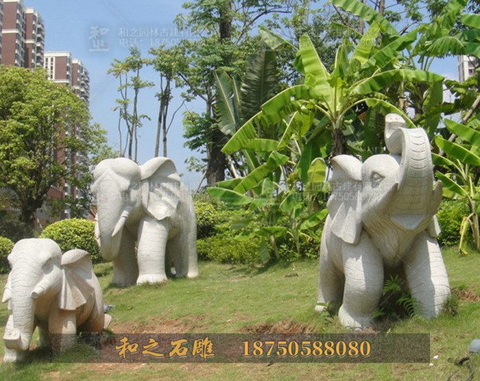公園石雕大象