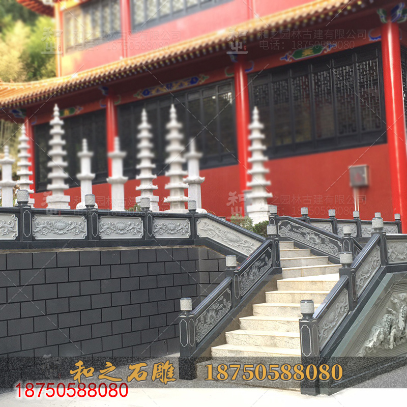 寺廟石雕欄桿