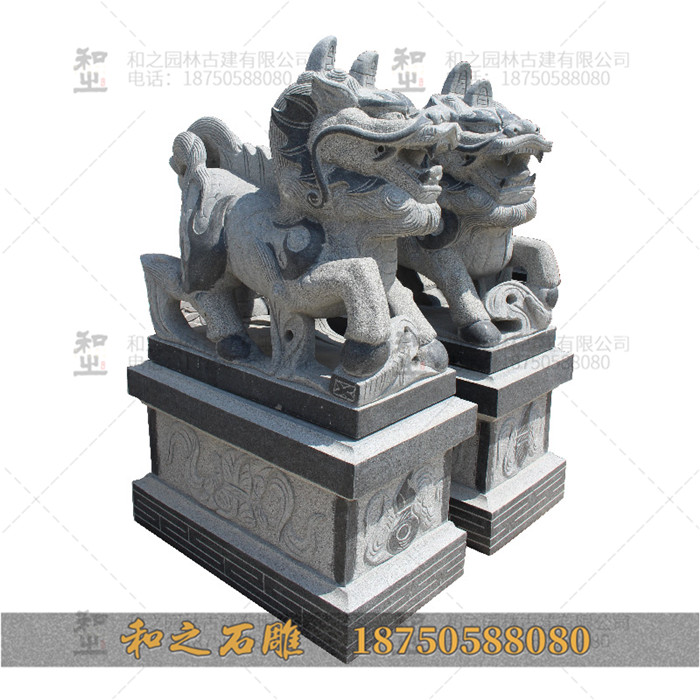 門(mén)口石雕麒麟
