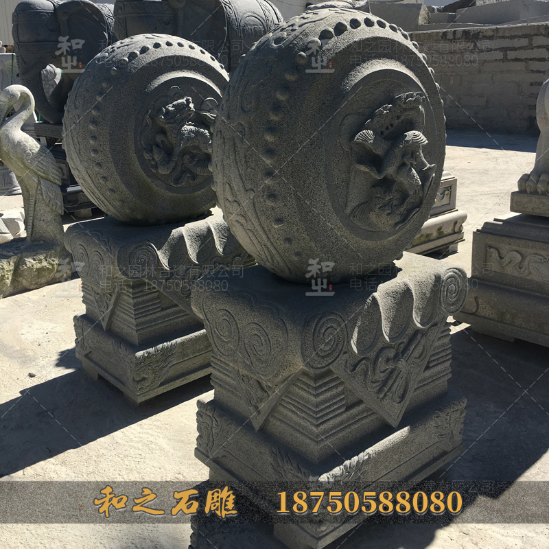 石雕門墩