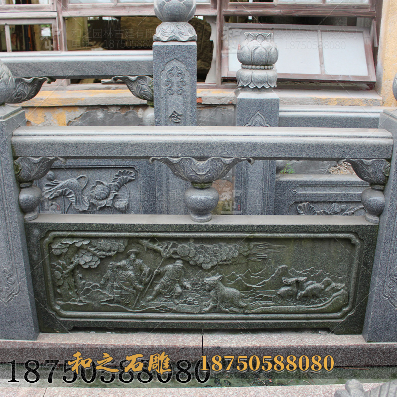 寺廟石雕欄桿