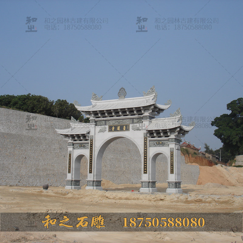 寺廟石雕山門
