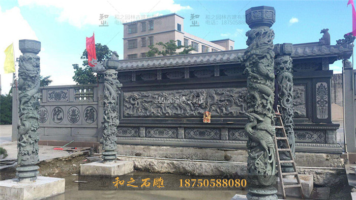 石雕照壁墻 石雕照壁墻