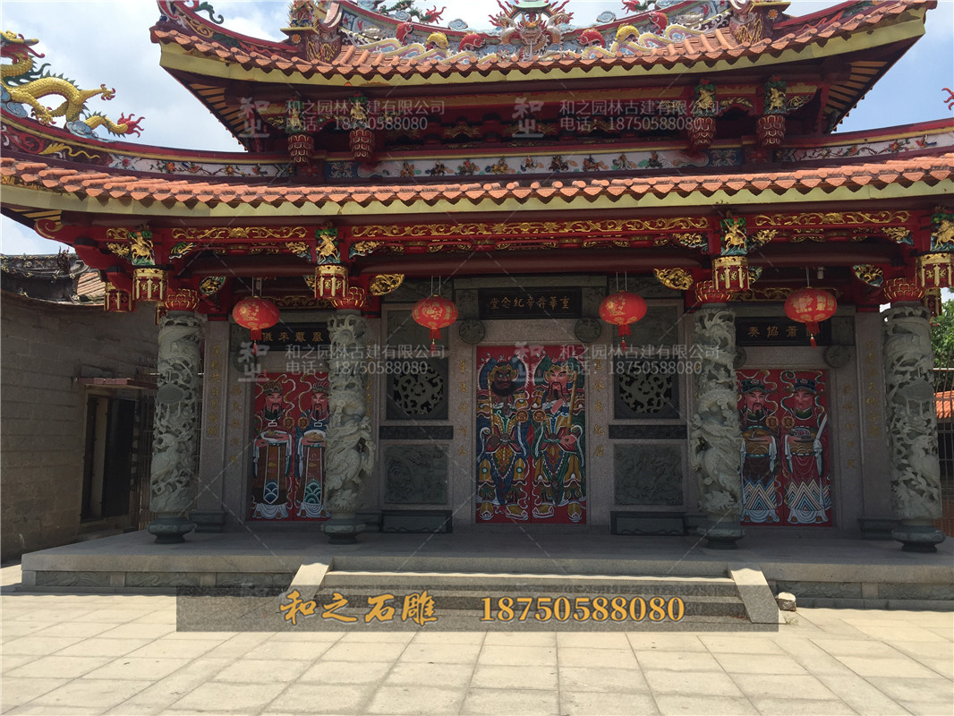 寺廟石雕龍柱 寺廟石雕龍柱