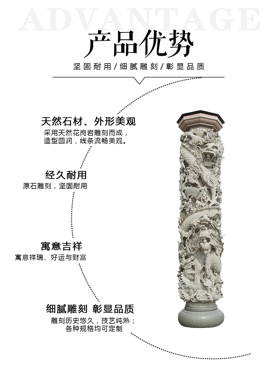 石材龍柱