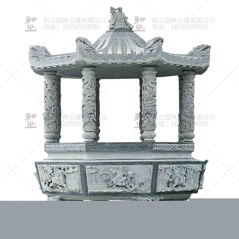 寺廟石雕香爐