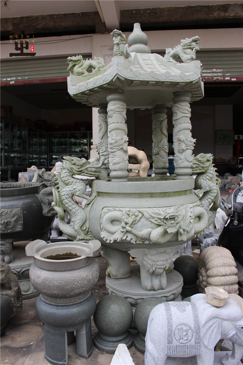 寺廟石雕香爐